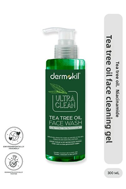 Dermokil Tea Tree Oil Facial Cleansing Gel 300 ml
