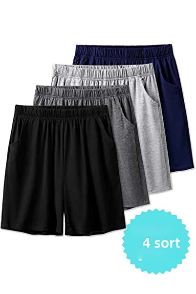 THE WHITE 4 Pieces Women's Relaxed Cut Shorts