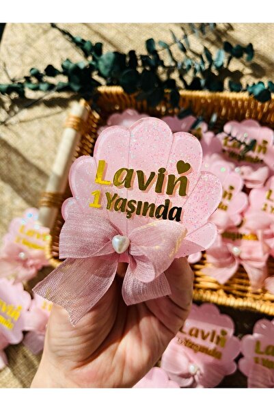 Pass Pano 15 Pieces Silvery Pink Oyster Magnet – Mevlüt, Baby Shower & Birthd...