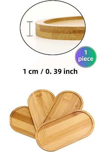 WAPPA 1 Piece Oil Pot Stand, Liquid Soap Stand, Glass Bottle Base Wooden Oil Pot Stand