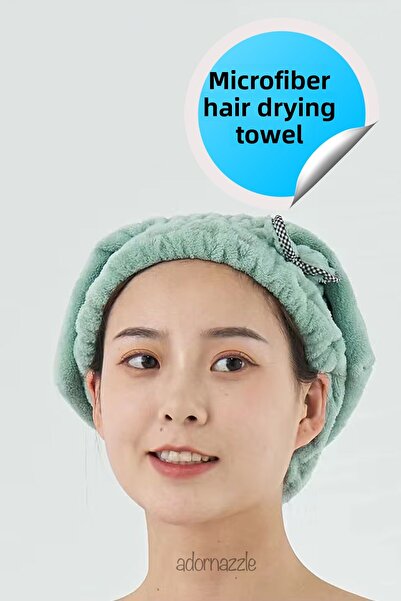 adornazzle Microfiber Hair Towel, Hair Cap, Bath Towel, Drying Towel