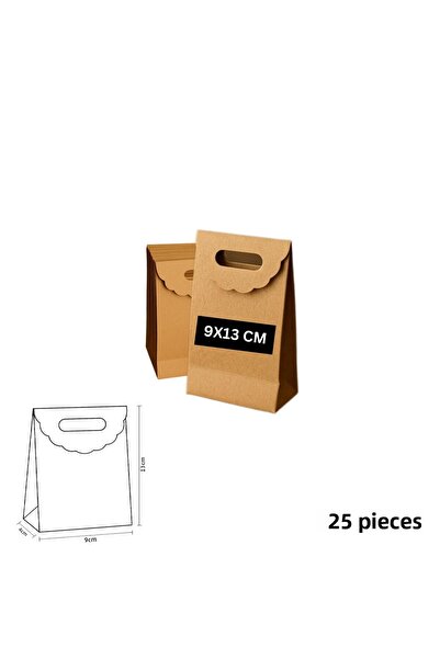 roco paper حقيبة كرافت محمولة، هدية، تسوق، بوتيك، حقيبة حفلات وتغليف، 9×13 سم...