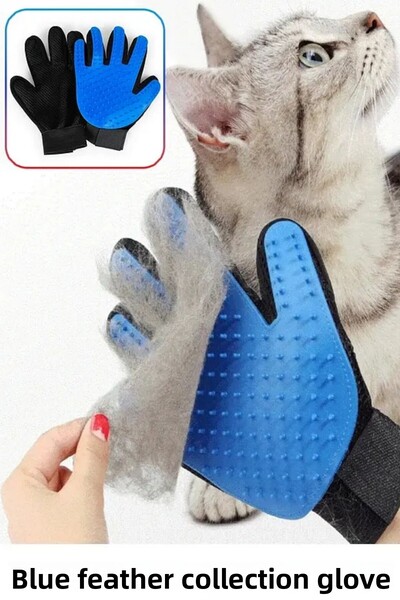 ego home Cat Dog Hair Gathering Combing and Washing Massage Glove