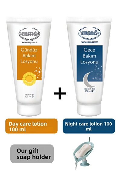 Ersağ Day Care Lotion-Night Care Lotion 100 ml - Soap Dispenser Our Gift 141-16