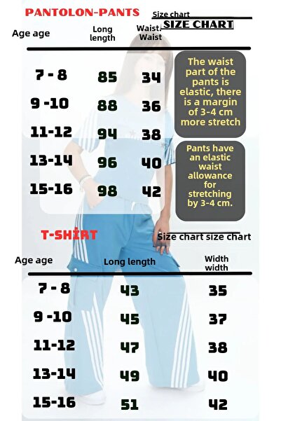 Joui Co Κοριτσίστικο cargo Κοριτσίστικο διπλό αθλητικό παντελόνι με τσέπες & κοντομάνικο μπλουζάκι – 100% βαμβάκι-4034