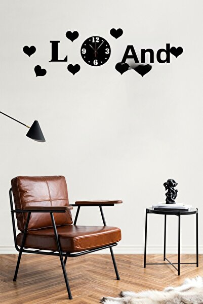 Numa Concept Love Wooden Wall Clock Decoration Set