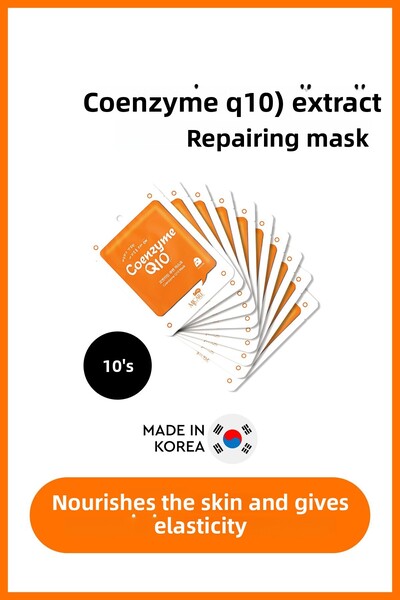 Mjcare On Coenzyme Mask - Face Mask Containing Coenzyme Q10 Pack of 10