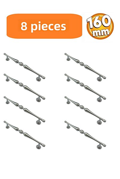 HOMDEP 160mm Model Galata Mobilier Bucătărie Sertar Dulap Mâner Dulap Mâner Mâner 8 Bucuri Cromat