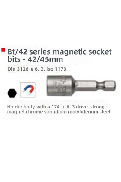 Ceta Form Bt/1045 Magnetic Socket Tip 10X45 mm - Bt/1045