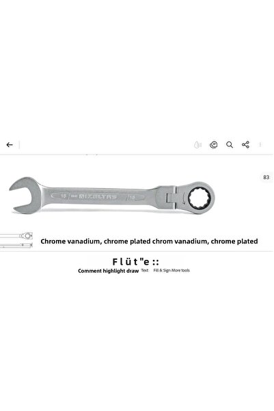 İzeltaş مفتاح ربط بسقاطة مفصلية 19 ملم