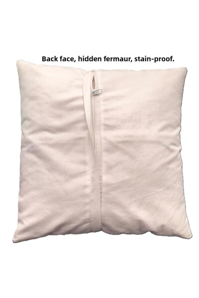 Ahsen Dekoratif Modern Stylish Aesthetic Embossed Themed Digital Printed Luxury Velvet 4-Piece Throw Pillow Cover Set