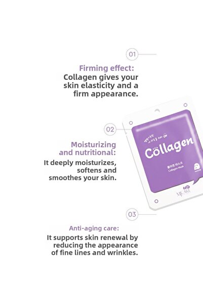 Mjcare On Collagen Mask Collagen Essence Face Mask 10 Pack
