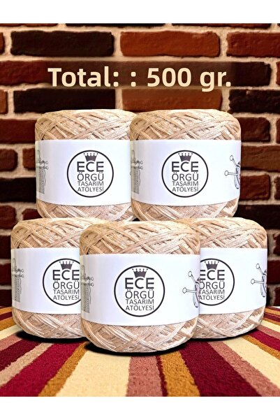 Ece Örgü Tasarım Atölyesi Αβορίο, πολύχρωμο, κρεμ χρώμα, βαμβάκι μερσεριζέ με...