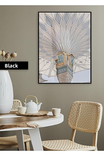 Harikabirev HARİKABİREV | MODEL RELIGIOS DE CULOARE MOALE | TABLA DE STICLA T...