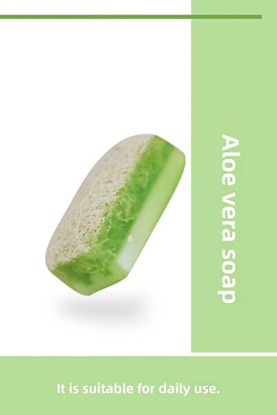 Konaklı صابون الاستحمام للوجه بخلاصة الصبار من ألياف اليقطين الطبيعية