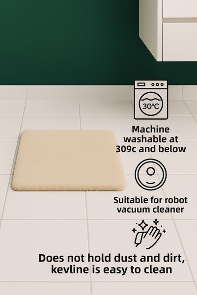 SOFT DECOR Modern Decorative Non-Slip Base Bathroom Mat Toilet Seat Set 50X80-40X50 cm