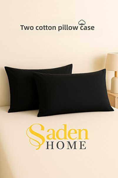SADEN HOME 2 ΤΕΜΑΧΙΑ ΜΑΥΡΕΣ ΜΑΞΙΛΑΡΙΕΣ ΜΕ ΦΕΡΜΟΥΑΡ, ΒΑΜΒΑΚΙ, ΥΦΑΣΜΑ ΡΑΝΦΟΡΣ, 50Χ70 ΕΚ