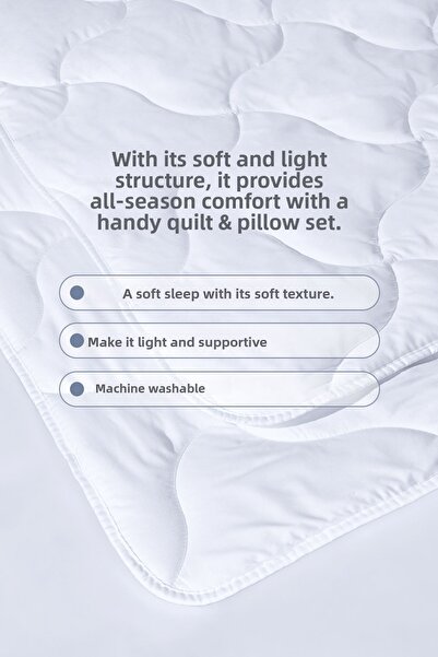 Yataş Handy Roll Pack Single Pillow & Quilt Set