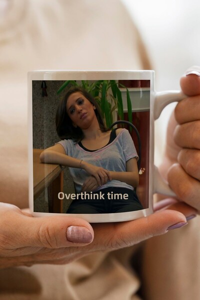 South Steel Overthink Time New Year's Gift Printed Mug Cup