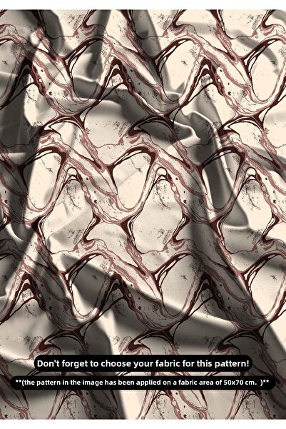 DESENİX نسيج طباعة رقمي على شكل موجة تجريدية |   4 خيارات الألوان |   150x100...