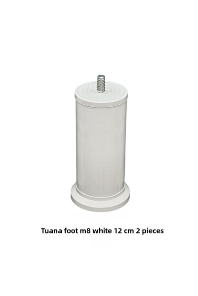 Adilon TUANA AYAK 12cm cu șuruburi M08 alb (2 bucăți)