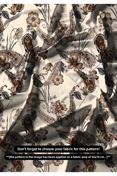 DESENİX قماش طباعة رقمية منقوشة بالزهور |   150x100 سم |   نمط كلاسيكي وحديث ...