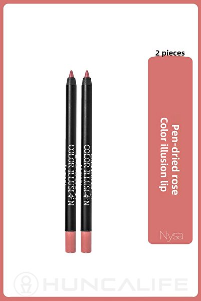 Huncalife Color Illusion Lip Liner Dusty Rose - 2 Pcs