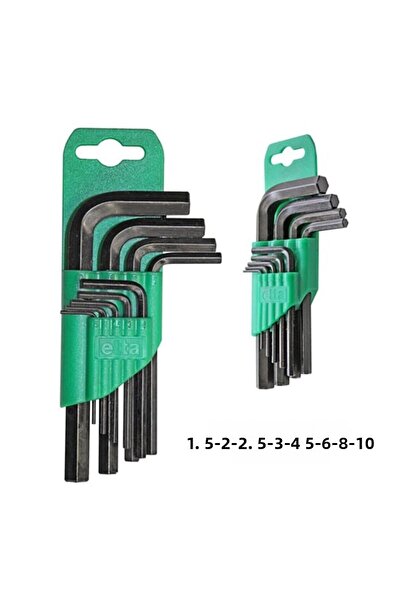 Elta طقم مفاتيح ألين ستة زوايا 9 قطع