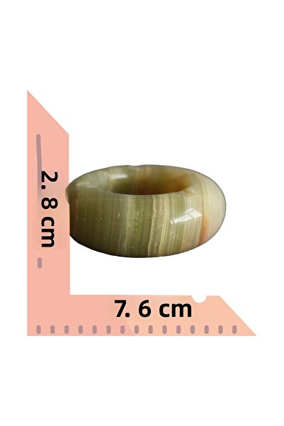 taru pasaj Original and Natural Onyx Stone Ash Tray – Handmade Decorative Stone Ashtray (7.6 cm X 2.8 cm)