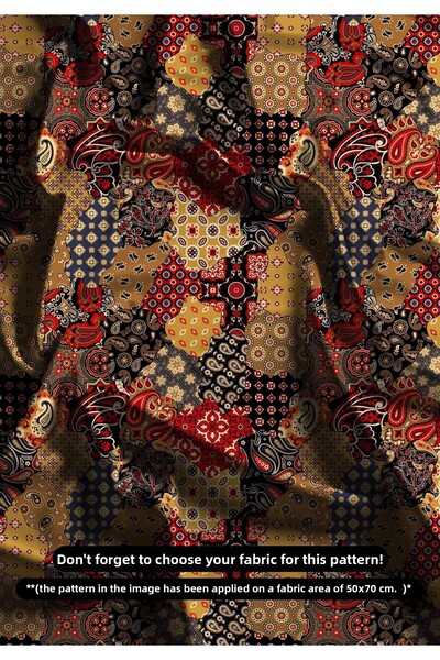 DESENİX قماش مرقع بنمط شرقي 150x100 سم – مع نوع القماش حسب التفضيل