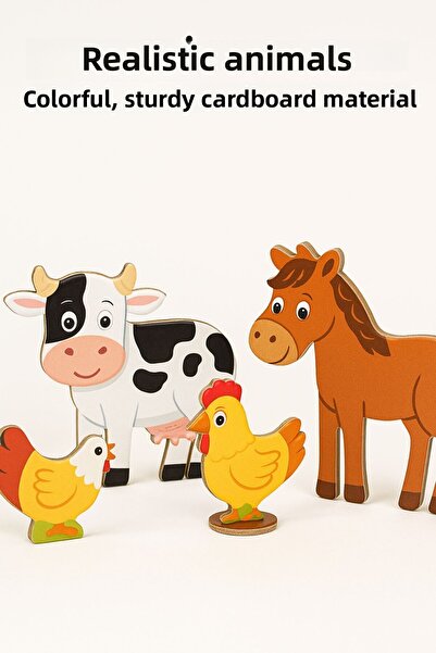 TOYFEST 3D Puzzle Farm - Educational Farm Themed Puzzle and Planting Set (108 Pieces)