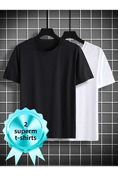 FUNSTYLE Men's Casual 2-Piece T-Shirt