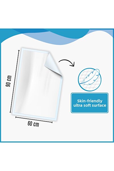 Paddlers 4X30 120 Pieces Patient Care Bed Protective Cover (60X90 Size)