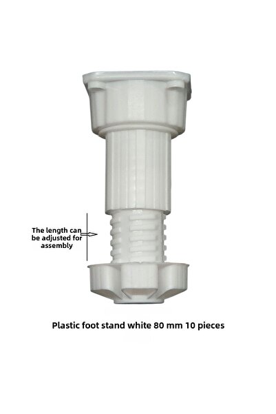 Adilon Picior de bază din plastic 8 cm (10 bucăți)