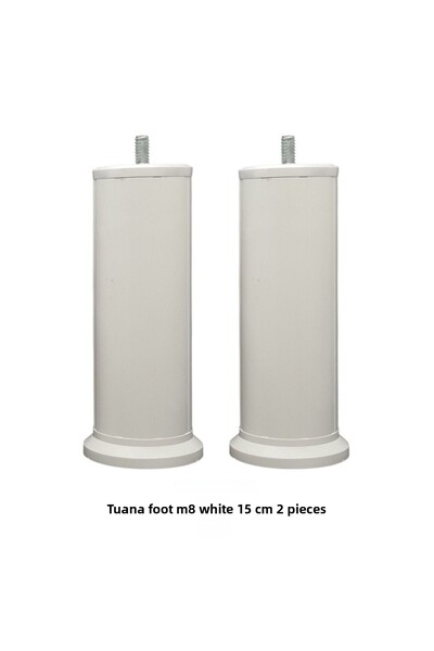 Adilon TUANA AYAK 15cm cu șuruburi M08 alb (2 bucăți)