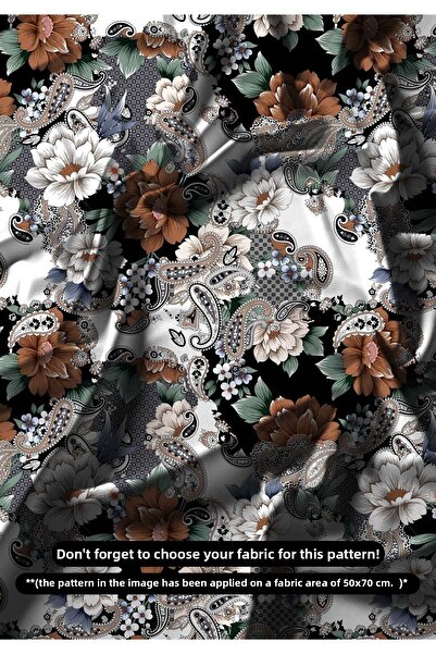 DESENİX قماش بيزلي وطبعة زهور كبيرة 150x100 سم – بوهيمي كلاسيكي – 6 خيارات من...