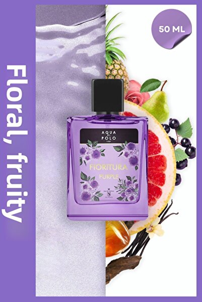 Aqua Di Polo 1987 أكوا دي بولو فيوريتورا بيربل 50 مل عطر كادين بارفان Apcn003003