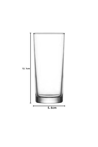 KIZILELMADA Suma 6-Piece Glass Soft Drink Glasses – 190 Cc Capacity, Modern and Stylish Glass Design