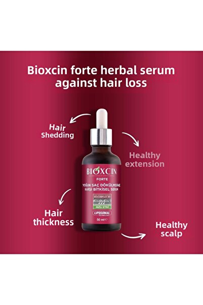 Bioxcin Anti-Intense Shedding Herbal Forte Serum 3 X 50ml + 100ml Facial Cleanser Gift
