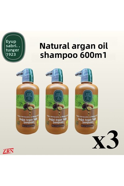 Eyüp Sabri Tuncer Natural Argan Oil Shampoo 600ml X3 Pieces