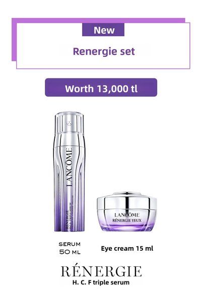 Lancome Renergie Triple Serum Hyaluronic Acid, Vitamin C, Niacinamide, Feruli...
