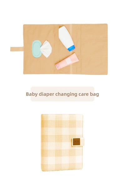 ngn collection Baby Diaper Care Bag Mother Organizer Zippered Orange Large Si...