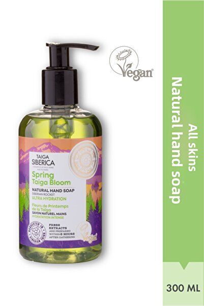 Natura Siberica صابون اليد الطبيعي TS Spring Taiga Bloom، ترطيب فائق، 300 مل