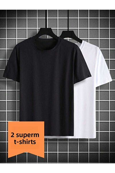 JustBS Ανδρικό casual μπλουζάκι 2 τεμαχίων για καθημερινή χρήση