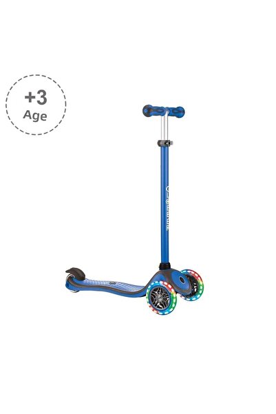 Globber سكوتر بريمو بلس المضيء - أزرق داكن