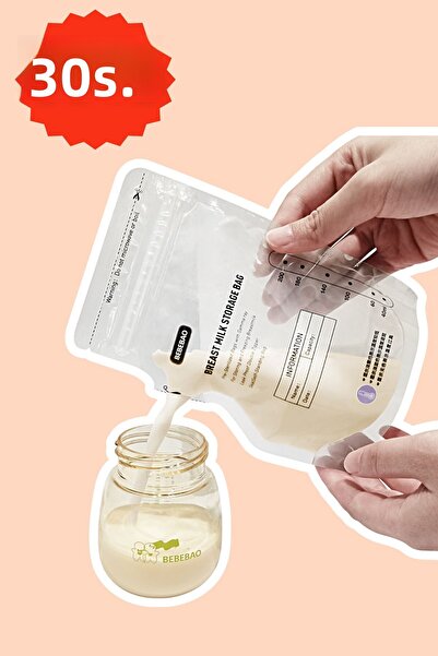 BEBEBAO 200 ml 30 Pack Breast Milk Storage Bags
