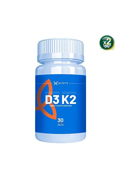 Haver Vitamin D3 K2 30 Tablets - 2 Pieces