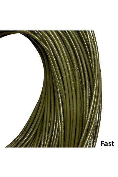 Bi hızlı Snur din piele naturală, diametru 2 mm lungime 3 metri (verde kaki)