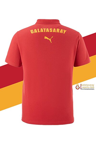 Galatasaray Original Licensed Polo Neck Red Training 5 Star T-Shirt