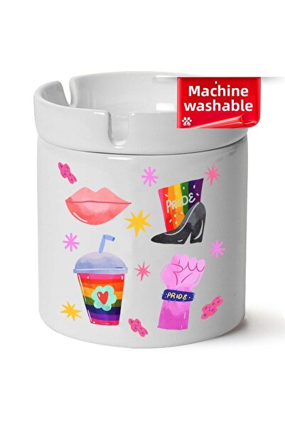 BİBANAPROMOSYON , Scrumieră din porțelan Pride cu imprimeu Kullak-At (Kl-)